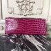 Replica Handbag Store Fuchsia Crocodile Kelly Cut Clutch Bag