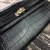 Replica Handbag Store Black Crocodile Kelly Cut Clutch Bag Replica Handbag Store Black Crocodile Kelly Cut Clutch Bag