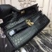 Replica Handbag Store Black Crocodile Kelly Cut Clutch Bag Replica Handbag Store Black Crocodile Kelly Cut Clutch Bag
