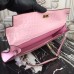Replica Handbag Store Pink Crocodile Kelly Cut Clutch Bag Replica Handbag Store Pink Crocodile Kelly Cut Clutch Bag