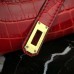 Replica Handbag Store Cherry Crocodile Kelly Cut Clutch Bag