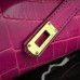 Replica Handbag Store Rose Red Crocodile Kelly Cut Clutch Bag
