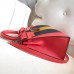 Replica Handbag Store Multicolor Stripes Kelly 28cm Red Bag