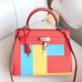 Replica Handbag Store Multicolor Blocks Kelly 28cm Piment Bag Replica Handbag Store Multicolor Blocks Kelly 28cm Piment Bag