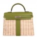 Replica Handbag Store Green Picnic Kelly 35cm Wicker Bag Replica Handbag Store Green Picnic Kelly 35cm Wicker Bag