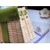 Replica Handbag Store Green Picnic Kelly Mini 20cm Wicker Bag