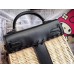 Replica Handbag Store Black Picnic Kelly Mini 20cm Wicker Bag