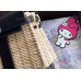 Replica Handbag Store Black Picnic Kelly Mini 20cm Wicker Bag