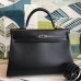 Replica Handbag Store All Black Box Kelly 35cm Handmade Bag