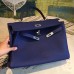 Replica Handbag Store Blue Clemence Kelly 35cm Handmade Bag