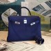 Replica Handbag Store Blue Clemence Kelly 35cm Handmade Bag