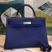 Replica Handbag Store Blue Clemence Kelly 35cm Handmade Bag