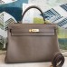 Replica Handbag Store Taupe Clemence Kelly 35cm Handmade Bag
