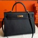 Replica Handbag Store Black Epsom Kelly 35cm Handmade Bag Replica Handbag Store Black Epsom Kelly 35cm Handmade Bag