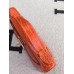 Replica Handbag Store Orange Kelly Pochette Shiny Niloticus Crocodile Bag
