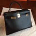 Replica Handbag Store Black Box Kelly Retourne 32cm Handmade Bag