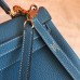 Replica Handbag Store Blue Jean Clemence Kelly Retourne 32cm Handmade Bag