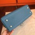 Replica Handbag Store Blue Jean Clemence Kelly Retourne 32cm Handmade Bag