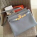 Replica Handbag Store Blue Lin Clemence Kelly Retourne 32cm Handmade Bag