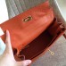Replica Handbag Store Orange Clemence Kelly Retourne 32cm Handmade Bag