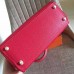 Replica Handbag Store Red Clemence Kelly Retourne 32cm Handmade Bag