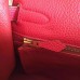 Replica Handbag Store Red Clemence Kelly Retourne 32cm Handmade Bag