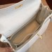 Replica Handbag Store White Clemence Kelly Retourne 32cm Handmade Bag