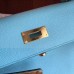 Replica Handbag Store Blue Atoll Epsom Kelly 32cm Sellier Handmade Bag