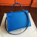 Replica Handbag Store Blue Epsom Kelly 32cm Sellier Handmade Bag Replica Handbag Store Blue Epsom Kelly 32cm Sellier Handmade Bag