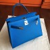 Replica Handbag Store Blue Epsom Kelly 32cm Sellier Handmade Bag Replica Handbag Store Blue Epsom Kelly 32cm Sellier Handmade Bag