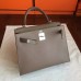 Replica Handbag Store Etoupe Epsom Kelly 32cm Sellier Handmade Bag