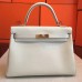 Replica Handbag Store Ivory Swift Kelly Retourne 32cm Handmade Bag