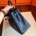 Replica Handbag Store Black Swift Kelly Retourne 32cm Handmade Bag