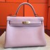 Replica Handbag Store Rose Dragee Swift Kelly Retourne 32cm Handmade Bag