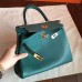Replica Handbag Store Malachite Clemence Kelly 25cm Retourne Handmade Bag