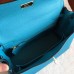 Replica Handbag Store Turquoise Clemence Kelly Retourne 28cm Handmade Bag