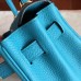 Replica Handbag Store Turquoise Clemence Kelly Retourne 28cm Handmade Bag