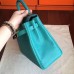 Replica Handbag Store Blue Paon Clemence Kelly Retourne 32cm Handmade Bag