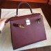 Replica Handbag Store Bordeaux Epsom Kelly Sellier 28cm Handmade Bag