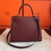 Replica Handbag Store Bordeaux Epsom Kelly Sellier 28cm Handmade Bag