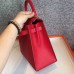 Replica Handbag Store Red Epsom Kelly Sellier 28cm Handmade Bag
