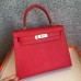Replica Handbag Store Red Epsom Kelly Sellier 28cm Handmade Bag