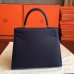Replica Handbag Store Sapphire Epsom Kelly Sellier 28cm Handmade Bag