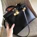 Replica Handbag Store Black Swift Kelly Sellier 28cm Handmade Bag