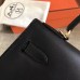 Replica Handbag Store Black Swift Kelly Sellier 28cm Handmade Bag