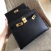 Replica Handbag Store Black Swift Kelly Sellier 28cm Handmade Bag