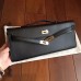 Replica Handbag Store Black Epsom Kelly Cut Clutch Handmade Bag