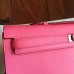 Replica Handbag Store Rose Lipstick Epsom Kelly Cut Clutch Handmade Bag