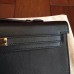 Replica Handbag Store Black Swift Kelly Cut Clutch Handmade Bag Replica Handbag Store Black Swift Kelly Cut Clutch Handmade Bag