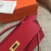 Replica Handbag Store Rouge Vif Epsom Kelly Pochette Handmade Bag
